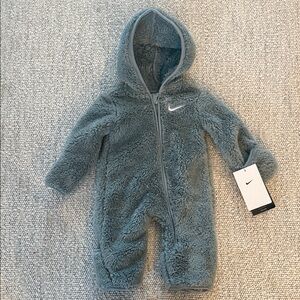NWT Nike Toddler Sherpa Hooded Mica Green Coverall 3M